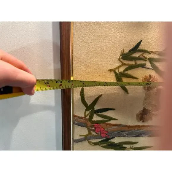 Vintage 1970s Koala Crewel Embroidery Wall Art 16x20 Wood Framed Art - BUB - Picture 4 of 5